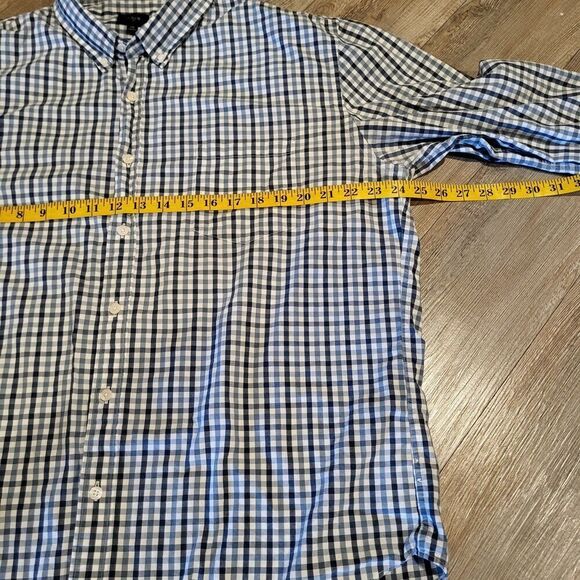 J. Crew Classic Fit Button Up Light Weight Plaid Shirt Mens Size XXL - Picture 5 of 7